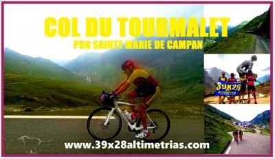Col du Tourmalet, por Sainte Marie de Campan (Altimetría y fotos)