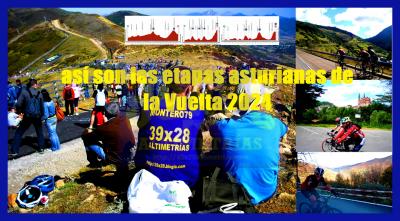 Así son las etapas asturianas de la Vuelta 2024