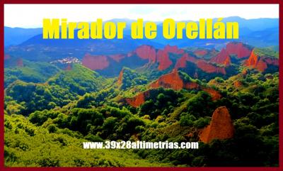 Mirador de Orellán (Altimetría y fotos)